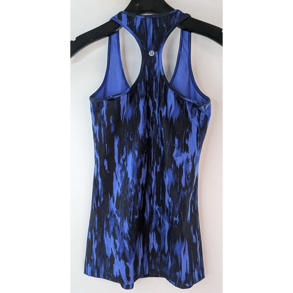 Lululemon Athletica Blue and Black Tank Top